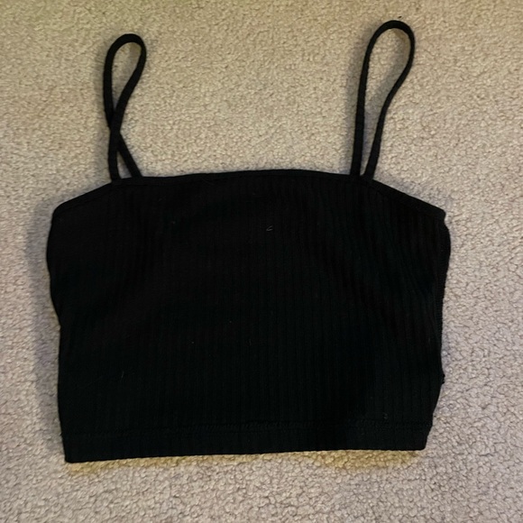 SHEIN Ribbed tank top | Size:Small | Black | - Picture 2 of 2